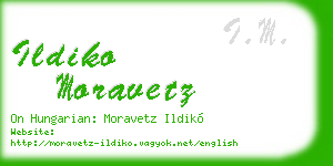ildiko moravetz business card